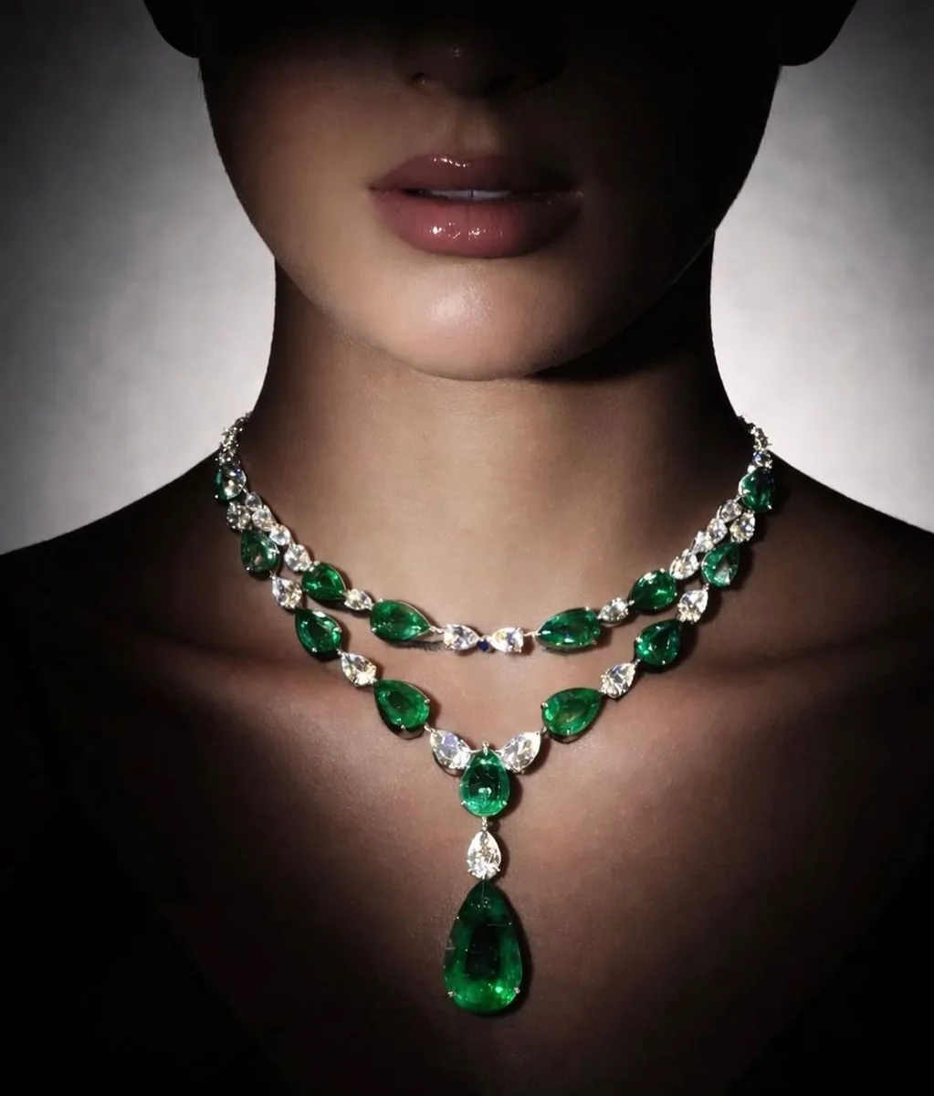 Emerald and Diamond Necklace
